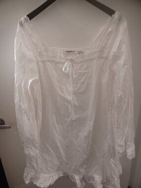 Dream & CO 100% Cotton and Lace Nightgown Size 1X